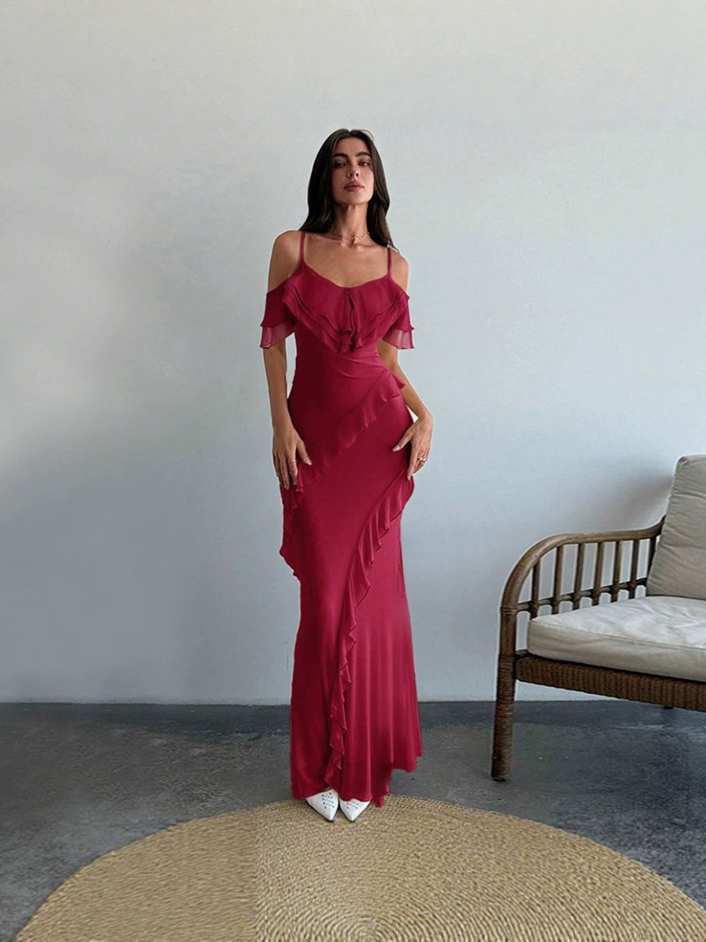 Zara Strapless Backless Fitted Tulle Ball Gown Party Dress